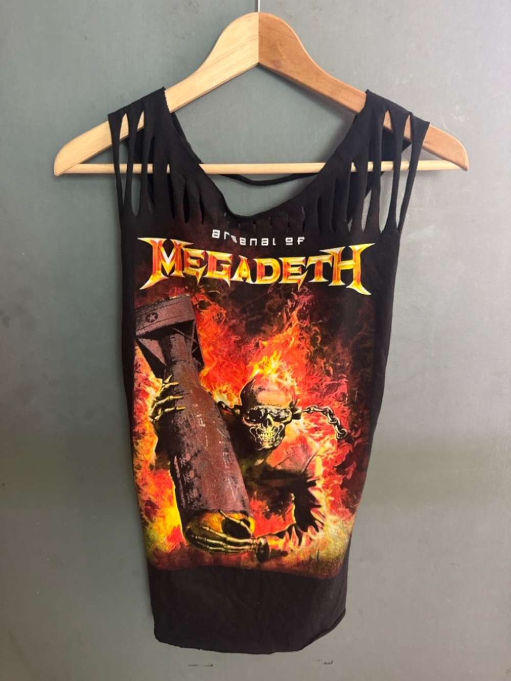 Megadeth Arsenal Of Megadeth Upcycled Braided Cutout Tank Top